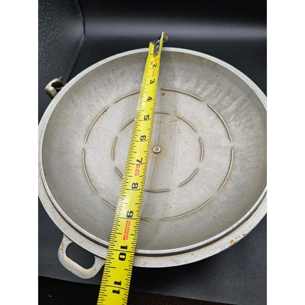Vintage Club Hammercraft Cast Aluminum Dutch Oven 10in Pot with Lid Bail Handle